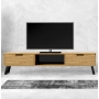 Szafka RTV-21 Drewno Lite Dąb Loft Lakier Rozmiary od 100 cm do 200 cm PREMIUM